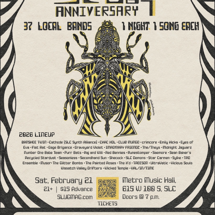 Poster: SLUG Mag Anniversary - Salt Lake City, Utah