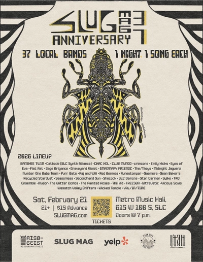 Poster: SLUG Mag Anniversary - Salt Lake City, Utah