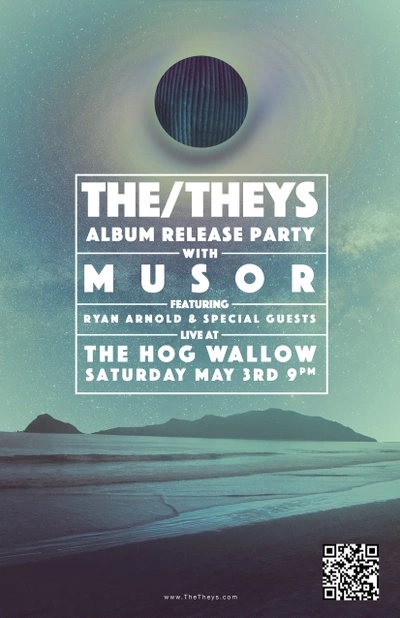 Poster: The/Theys Album Release Party w/ Musor - Cottonwood Heights, Utah